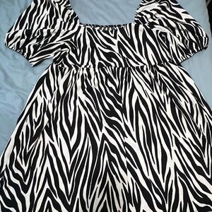 Women’s zebra print dress